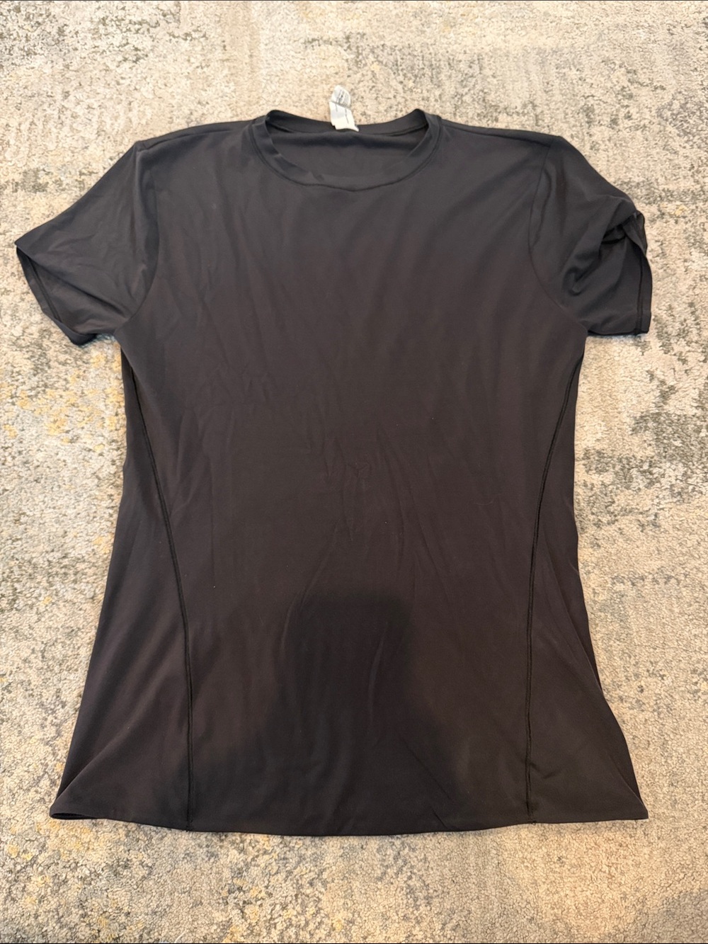 lululemon athletica Black Short Sleeve Crew Tee